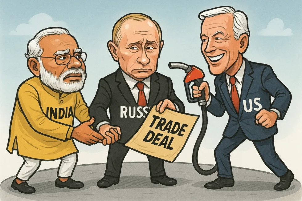 US Commerce Secretary Howard Lutnick said Washington will only sign a trade deal with India if it stops buying Russian oil. Talks also involve Taiwan, Switzerland and South Korea.