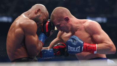 American Brandon Adams secures a dominant unanimous decision win over Ukraine's Serhiy Bohachuk in their super welterweight rematch. Adams' strategic body shots and effective counters proved too much for the Ukrainian, handing him his second career loss.