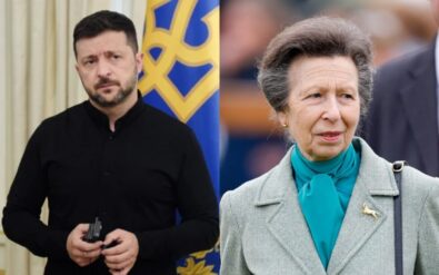 President Volodymyr Zelensky met with the UK's Princess Anne in Kyiv, her first visit to Ukraine since 1990. They discussed aid for nearly 250k Ukrainian refugees, the return of abducted children, and veteran support.