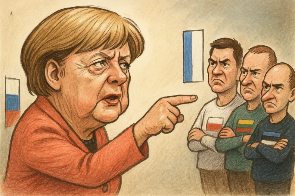 Angela Merkel blames Poland and Baltic states for blocking EU-Russia talks in 2021, saying it fuelled tensions that led to Putin’s aggression and the Ukraine war.