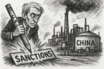 US imposes sanctions on China&rsquo;s Shandong Jincheng Petrochemical and Rizhao Shihua Terminal over Iranian oil trade. Beijing calls the move &ldquo;illegal&rdquo;.