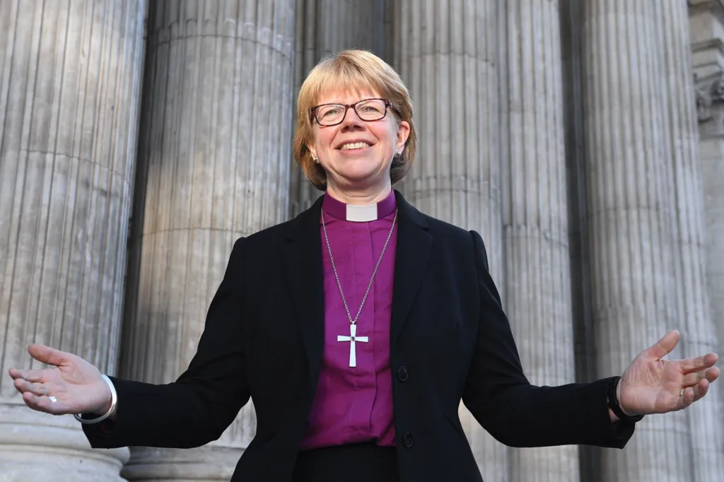 Dame Sarah Mullally, former NHS chief nurse and Bishop of London, is the first woman named Archbishop of Canterbury. She vows to tackle abuse and speaks out against hatred.