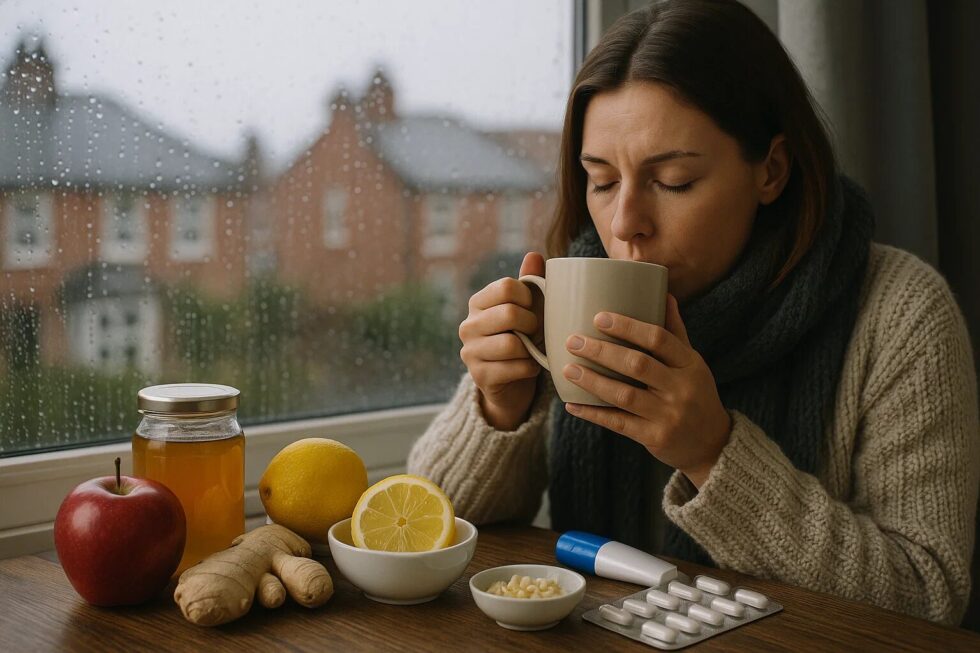 Immune health in UK winter: Explore vitamins, local superfoods (blueberry, black garlic, kale), vaccine tips, and flu prevention for stronger winter immunity.