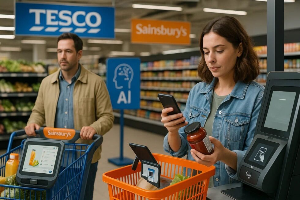 Smart retail transforms UK shopping. Tesco and Sainsbury’s lead with AI checkouts, robotic warehouses, and personalized marketing for faster, smarter experiences.