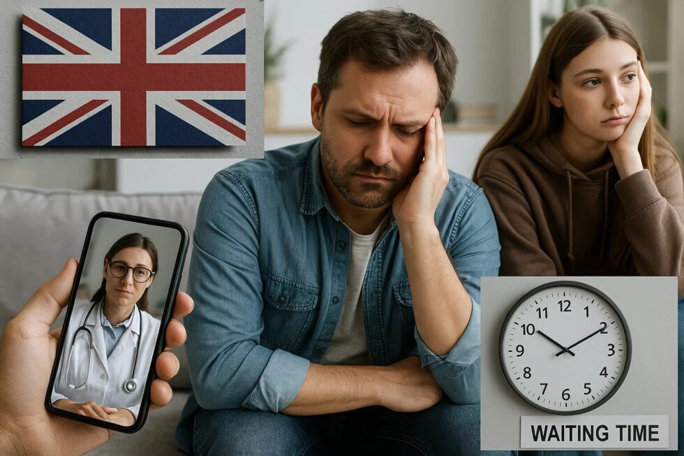 Mental health access in the UK is under strain: long waits, over 1 million referrals, rising youth depression & anxiety, staff shortages, and digital care emerging as partial solution.