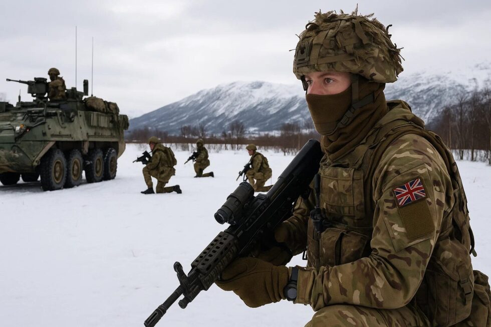 UK and JEF allies train in Norway near the Arctic Circle, simulating a Russian attack response. Defence Secretary John Healey calls Russian aggression 'everyday fact of life'.
