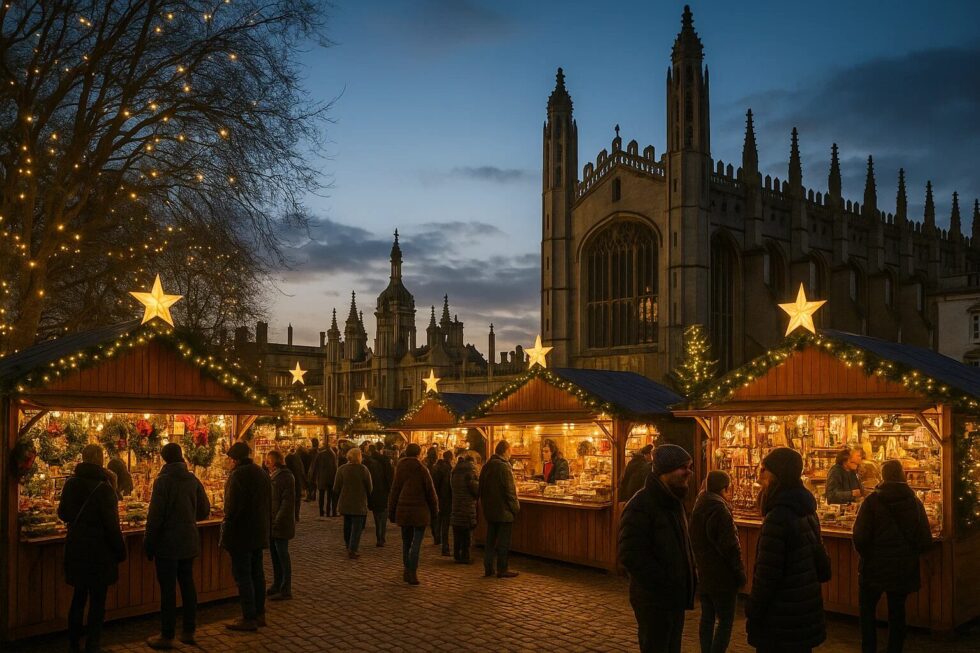 Cambridge Christmas Market: Experience UK festive charm at the historic university city. Dates, local crafts, mulled wine prices, and travel tips for 2025.