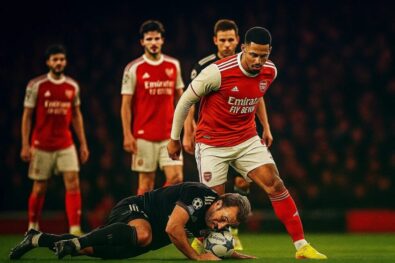 Arsenal defender William Saliba mocked Harry Kane on Instagram after the 3-1 win over Bayern Munich. Kane failed to register a single shot. Saliba's stats were 98% pass accuracy.