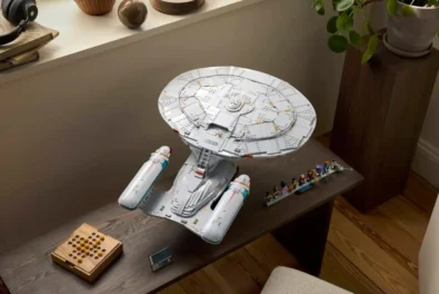 Lego launches its first Star Trek set in the UK: The 3,600-piece Enterprise-D from TNG, priced at &pound;349.99. Available for purchase from November 28. Includes the main crew figures.