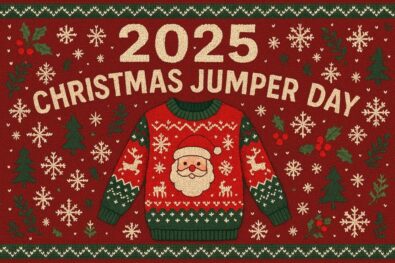 Christmas Jumper Day 2025 is Dec 11th. UK's biggest charity event. Over &pound;40M raised for Save the Children. Wear your sweater and donate &pound;2.