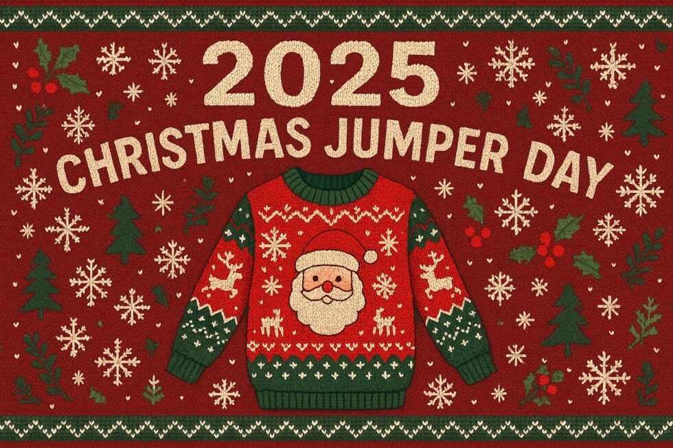 Christmas Jumper Day 2025 is Dec 11th. UK's biggest charity event. Over £40M raised for Save the Children. Wear your sweater and donate £2.