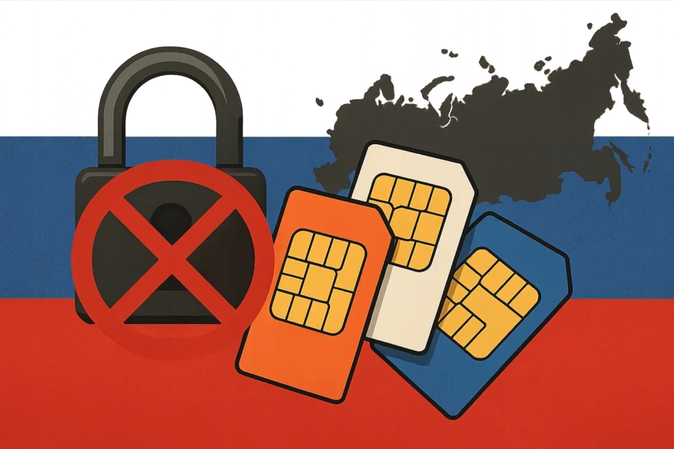 Russia blocks mobile internet for incoming SIM cards for 24 hours post-entry. This "cooling-off phase" aims to prevent cards from being used in hostile drone navigation systems.