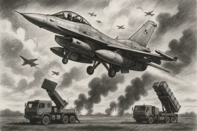 Poland scrambles F-16s and an early-warning aircraft after new Russian strikes on western Ukraine. Air-defence and radar systems raised to maximum readiness.