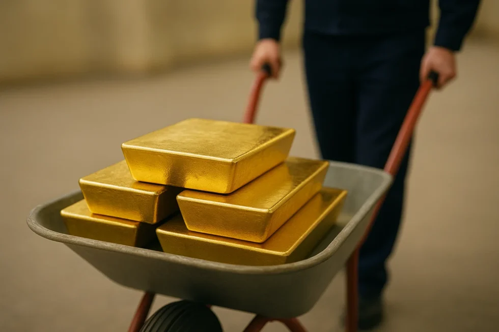 Russia has begun selling physical gold from its national reserves to support the state budget, as its sovereign wealth fund’s liquid assets continue to decline.