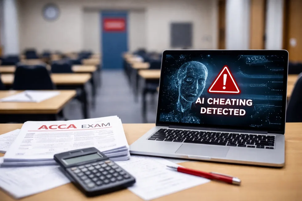 ACCA exams will move back to physical test centres from March 2026 after a surge in AI-assisted cheating. Britain’s accounting body says in-person exams are now the only way to protect trust.