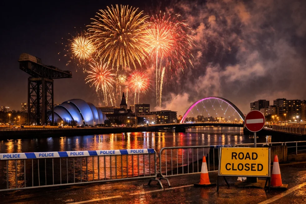 Glasgow New Year fireworks 2025: where to watch, police zones and travel rules