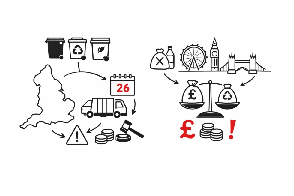 What are England bin collection rules 2026 and how will London fines change for recycling