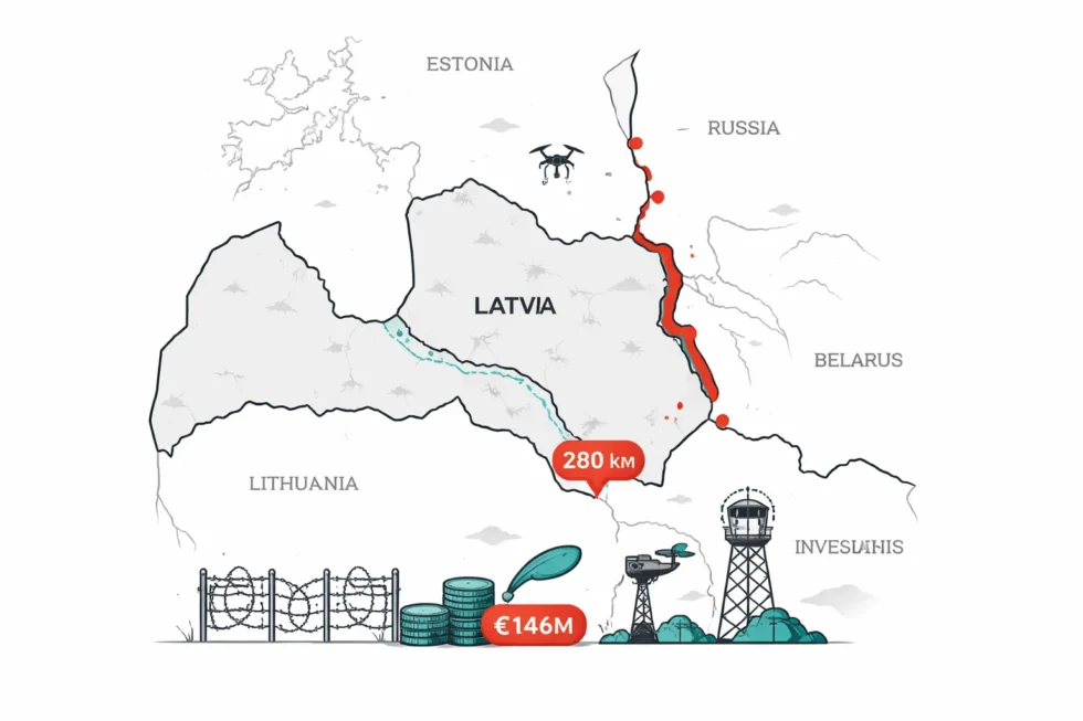 What is known about Latvia’s new border wall with Russia