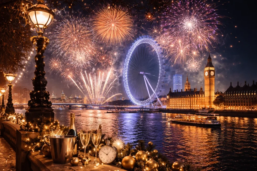 London New Year’s Eve 2025 brings ticket-only fireworks, bridge closures, police controls and road shutdowns across Westminster and the Thames. See who can enter, how to travel and what fines apply.