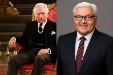 King Charles welcomed German President Frank-Walter Steinmeier to the UK for a three-day state visit, marking the continued strengthening of UK-Germany post-Brexit relations.