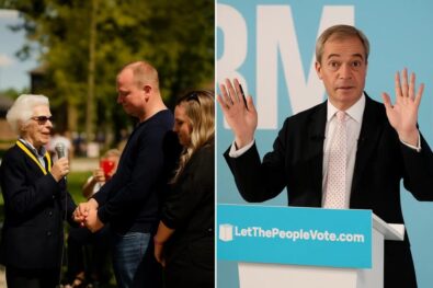 Holocaust survivors demand Reform UK leader Nigel Farage apologize for alleged antisemitic remarks, including "Hitler was right," made during his time at Dulwich College.