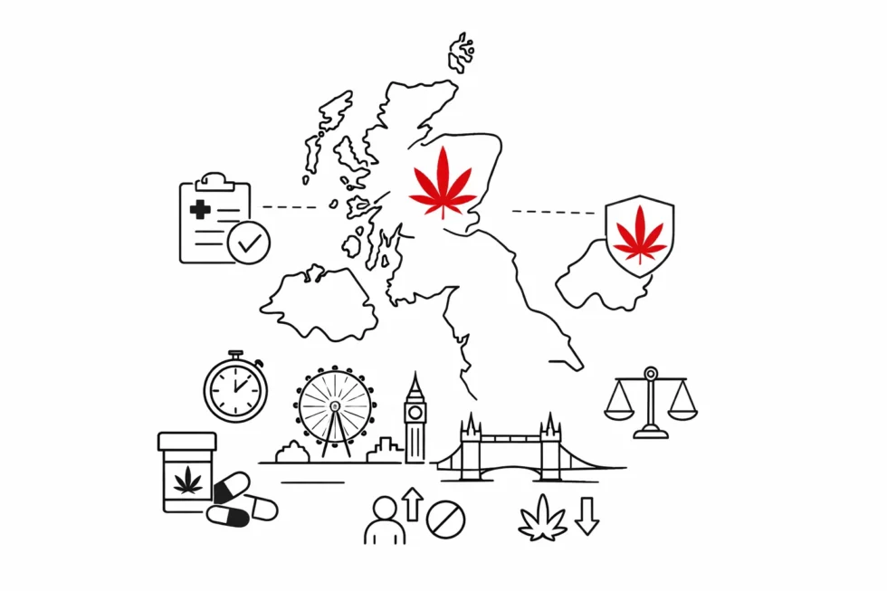 Medical cannabis in the UK (end-2025): how the law works in London, Scotland and Northern Ireland