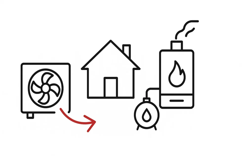 UK oil and gas heating dominance challenged as new data shows heat pumps viable in older pre-1946 homes, including terraces and radiator-based systems.