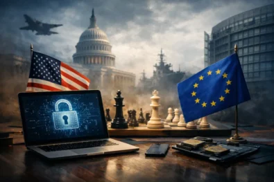 The US has escalated its dispute with the EU over digital laws, openly warning European firms like Spotify, SAP and Siemens of possible retaliation.