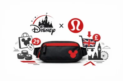 Disney x lululemon items have entered the We Made Too Much sale, with a belt bag listed from $29. Here is what is confirmed, what is limited and what UK shoppers should know before buying.