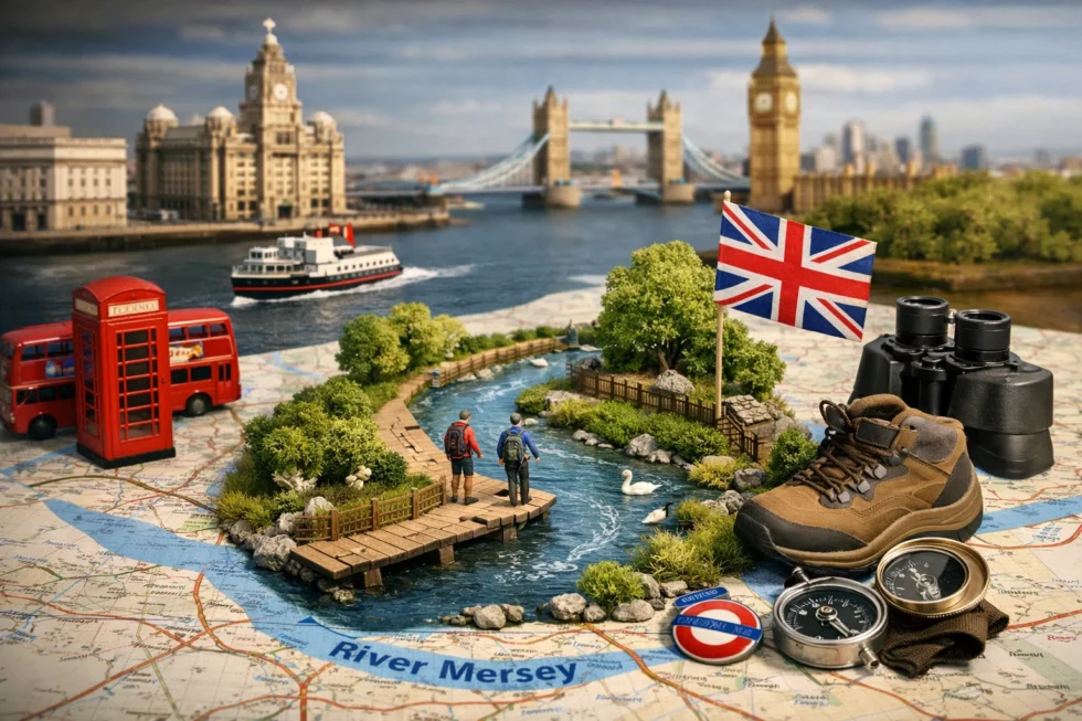 UK launches its first National River Walk in 2026 on the River Mersey from Stockport to Manchester, opening free public access, new paths and easy travel from London.