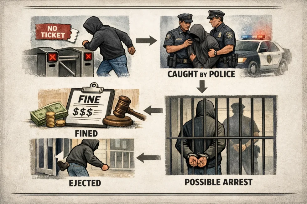 What happens if you try to enter without a ticketPolice enforcement, fines and what happens if you try to enter without a ticket