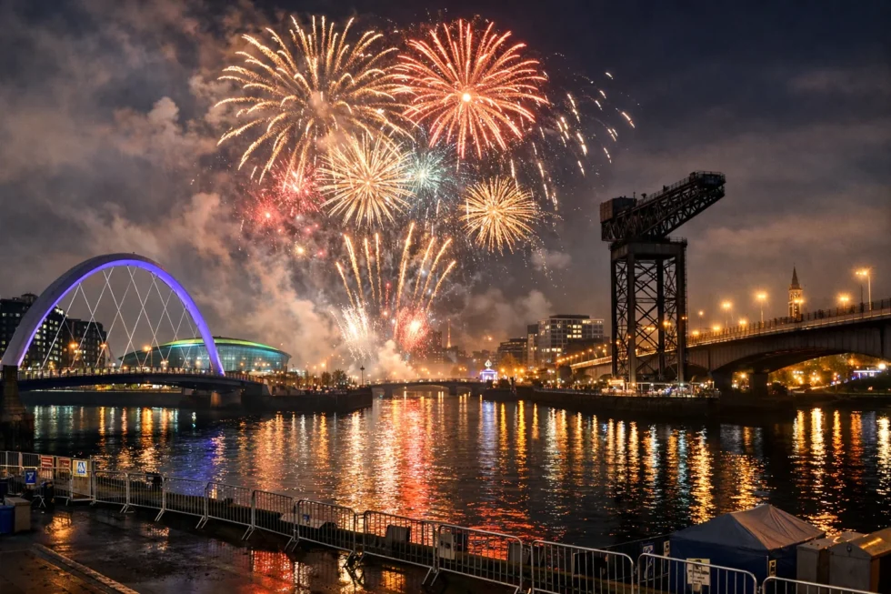  Glasgow New Year fireworks 2025,