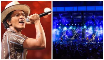 Bruno Mars will perform in London and UK stadiums in 2026 with Anderson .Paak, Victoria Mon&eacute;t, Raye, and Leon Thomas on The Romantic Tour.