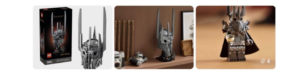 LEGO Sauron Helmet arrives in the UK on 1 March 2026 at £64.99. The 538-piece Lord of the Rings set includes a Sauron minifigure, compact display build and wide UK availability.