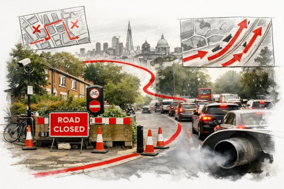 Islington LTN road closure drives 1.4 million extra miles a year as traffic is pushed onto London’s main roads