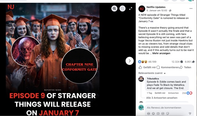 Netflix Stranger Things conformity rumour: is there really a secret episode nine coming on 7 January