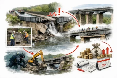 Montgomery Canal collapse near Whitchurch will disrupt the UNESCO-linked Llangollen waterway through 2026, as &pound;multi-million repairs follow the December 2025 embankment failure.