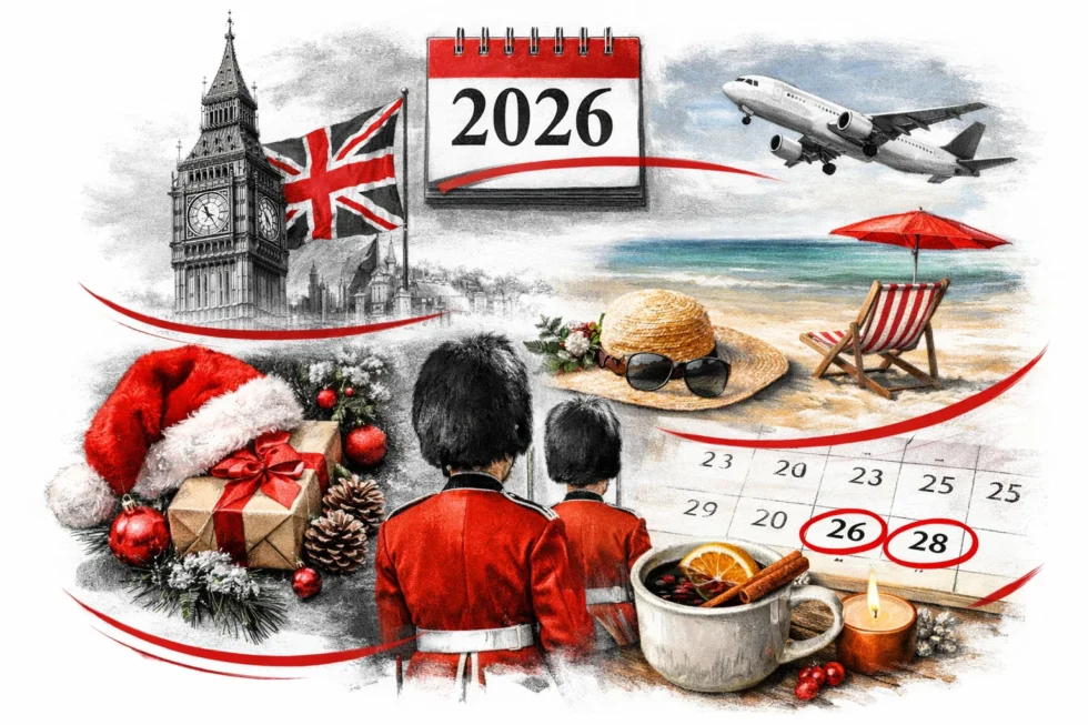 UK Bank Holidays 2026 confirmed as Boxing Day moves to December 28