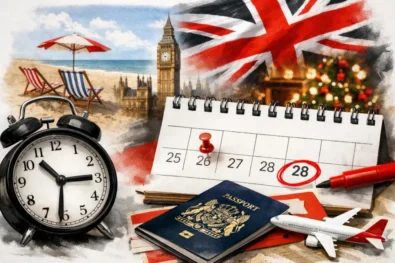 UK bank holidays 2026 are now confirmed, with Boxing Day moved to 28 December and Easter falling early. See all England and Wales holiday dates, long weekends, school breaks and travel impacts.