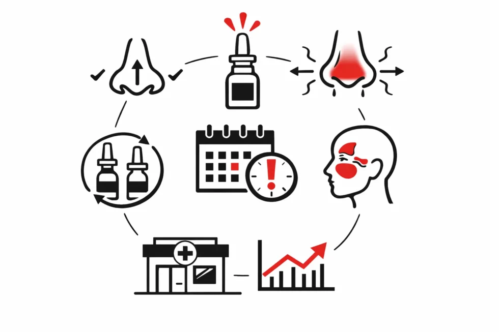 What is known about UK nasal spray warnings as pharmacists report rising rebound congestion cases