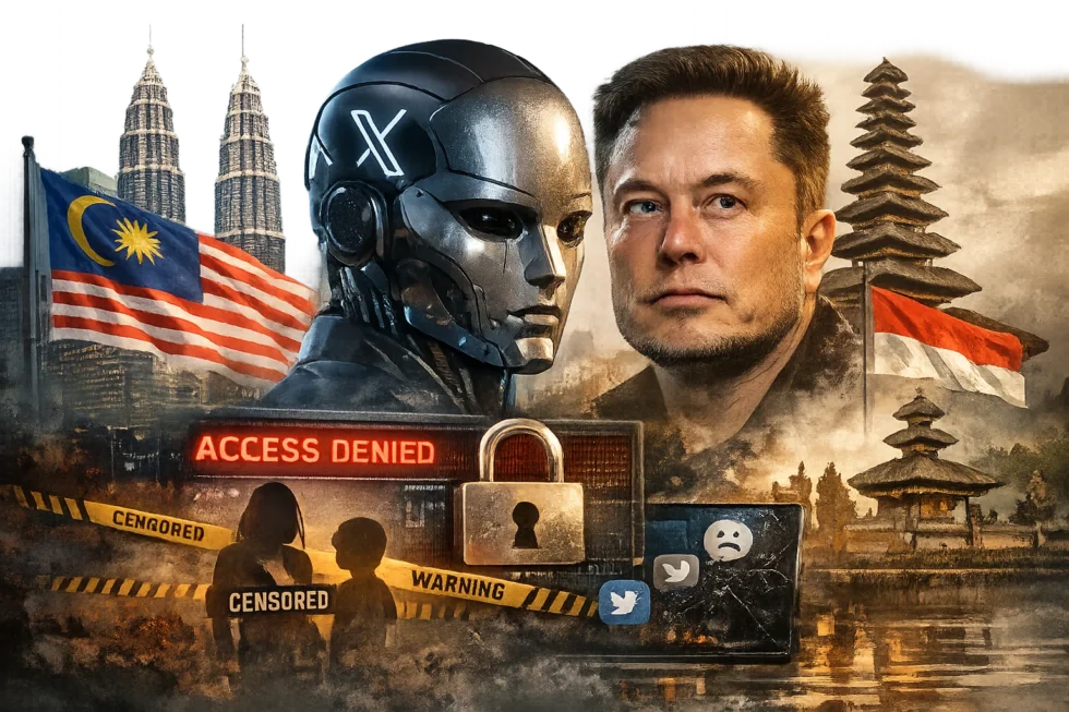 Malaysia and Indonesia block Elon Musk’s Grok on 11 January 2026 after AI generated sexualised deepfake images of women and children, triggering emergency bans, legal action and global scrutiny of X.