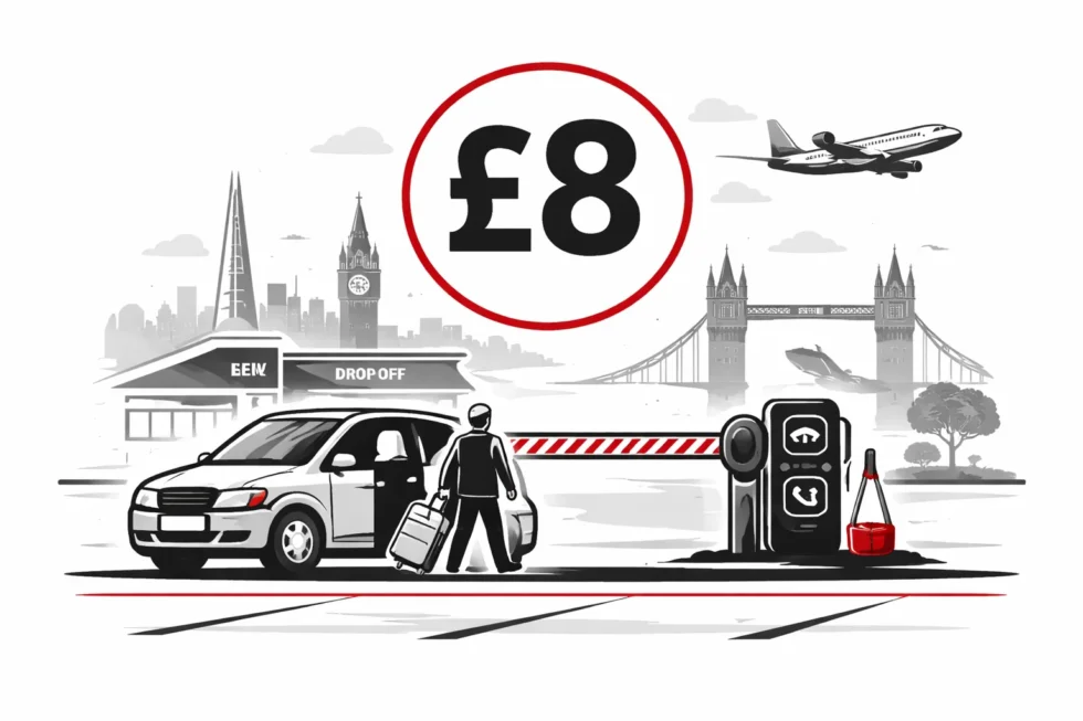 6 January 2026: London City Airport ends free drop-offs as £8 kerbside charge begins