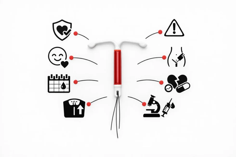 Benefits, limitations and risks of the hormonal coil