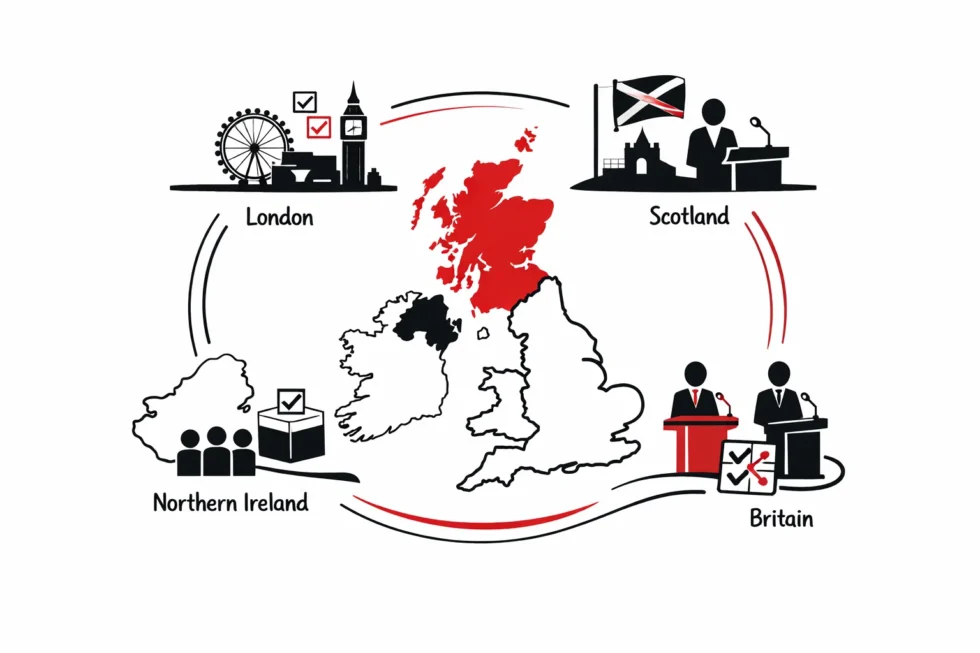 What is being elected on 7 May 2026 across the UK