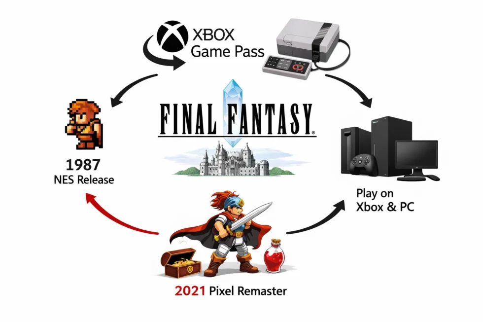 Microsoft adds Final Fantasy to Xbox Game Pass on 8 January 2026, bringing Square Enix’s classic NES RPG to UK Xbox Series X|S, PC and cloud players with Ultimate, Premium and PC Game Pass plans.