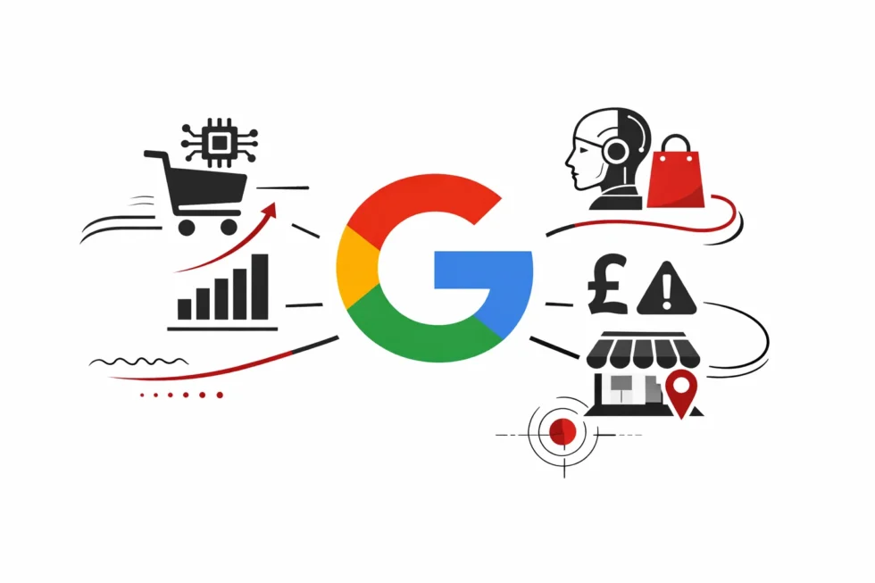 What does Google Ads change in 2026 as AI shopping, Gemini and agent checkout reshape retail? A clear UK guide to Google’s Universal Commerce Protocol, Direct Offers and Business Agent for retailers.