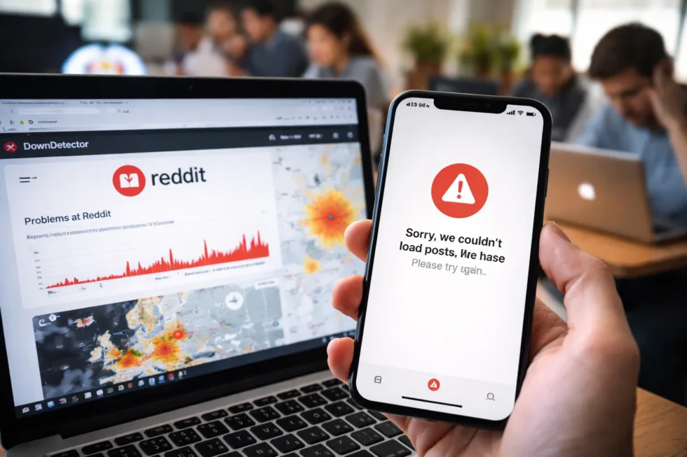 Reddit suffered a major outage across the UK and Europe on 13 January 2026, with users reporting the site and app not loading as DownDetector data showed widespread server failures.