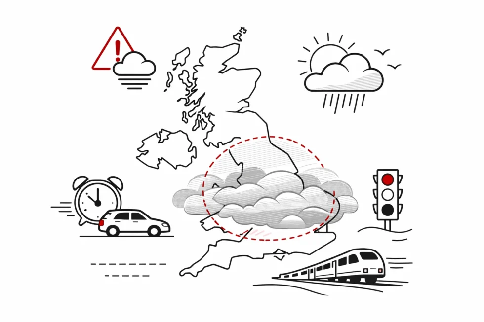 UK weather 16 January 2026: Met Office fog warning affects London, Birmingham and major UK cities. Reduced visibility, slower journeys and morning commuter delays across England.