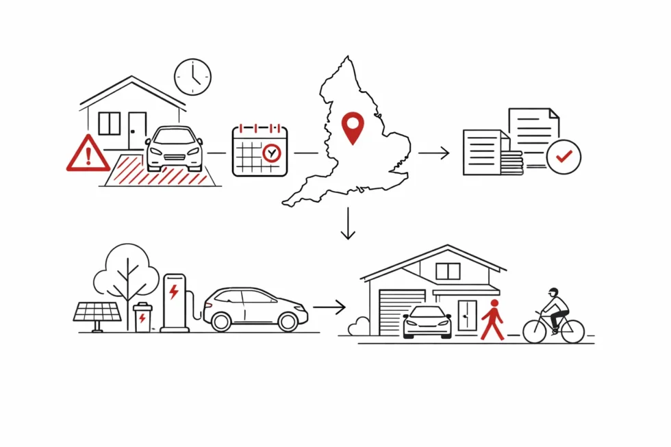 What are the new driveway rules for EV chargers in England in 2026 and do you need planning permission