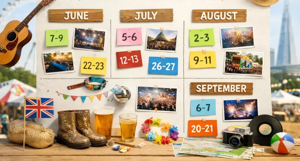 Complete list of the biggest London festivals in summer 2026 with dates, locations and practical details for residents and visitors.